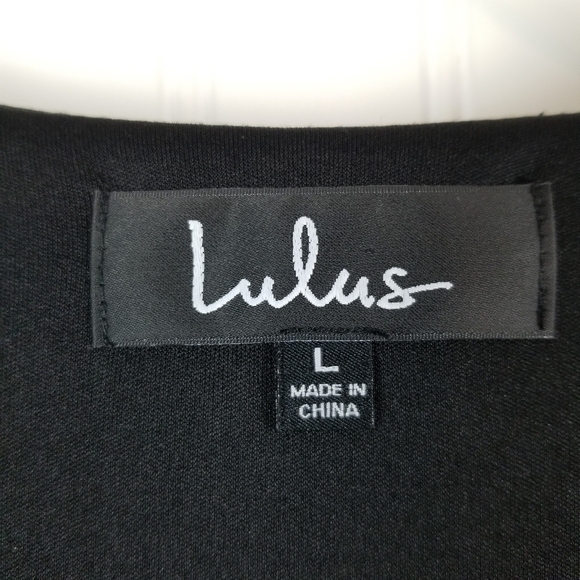 Lulu's Black and Pink Wrap Maxi Dress with Bishop Sleeves - Picture 7 of 10